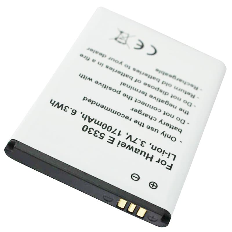 Batterie adaptée pour Huawei E5330, MDM9625, HB5F2H 3.7 Volt 1700mAh