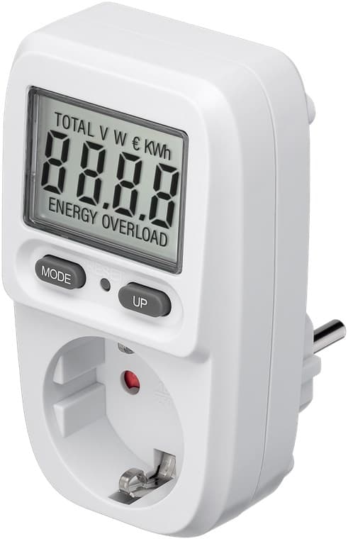 Compteur numérique de coûts énergétiques Basic, pour mesurer la consommation d'énergie des appareils électroménagers - ATTENTION PRISE DE TYPE F