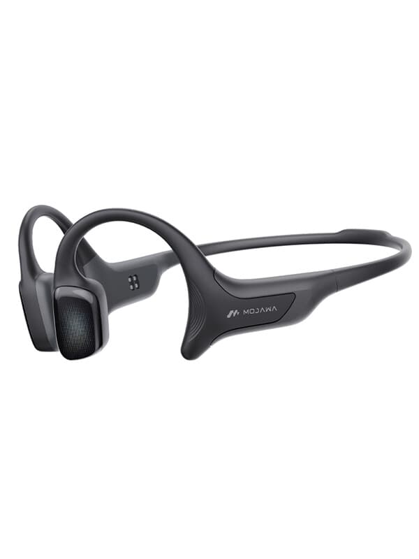 Mojawa HaptiFit Terra Objet connecté de sport avancé, Écouteurs Bluetooth à conduction osseuse à oreilles libres avec micro et lecteur MP3 32 Go, Écouteurs sans fil étanches pour entraînement, natation et course, Noir
