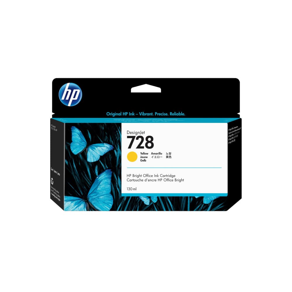 Cartouche d'encre HP 728 Jaune