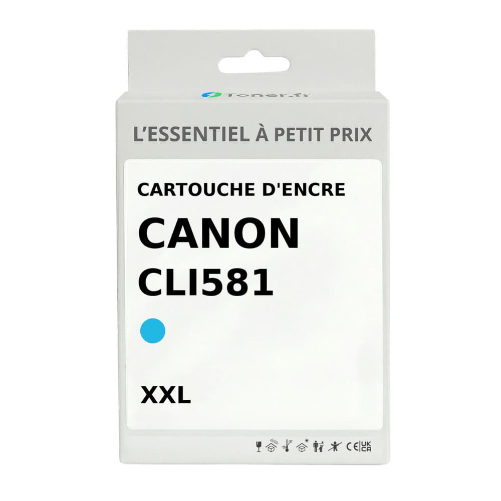 Cartouche d'encre compatible Canon CLI581 XXL Cyan